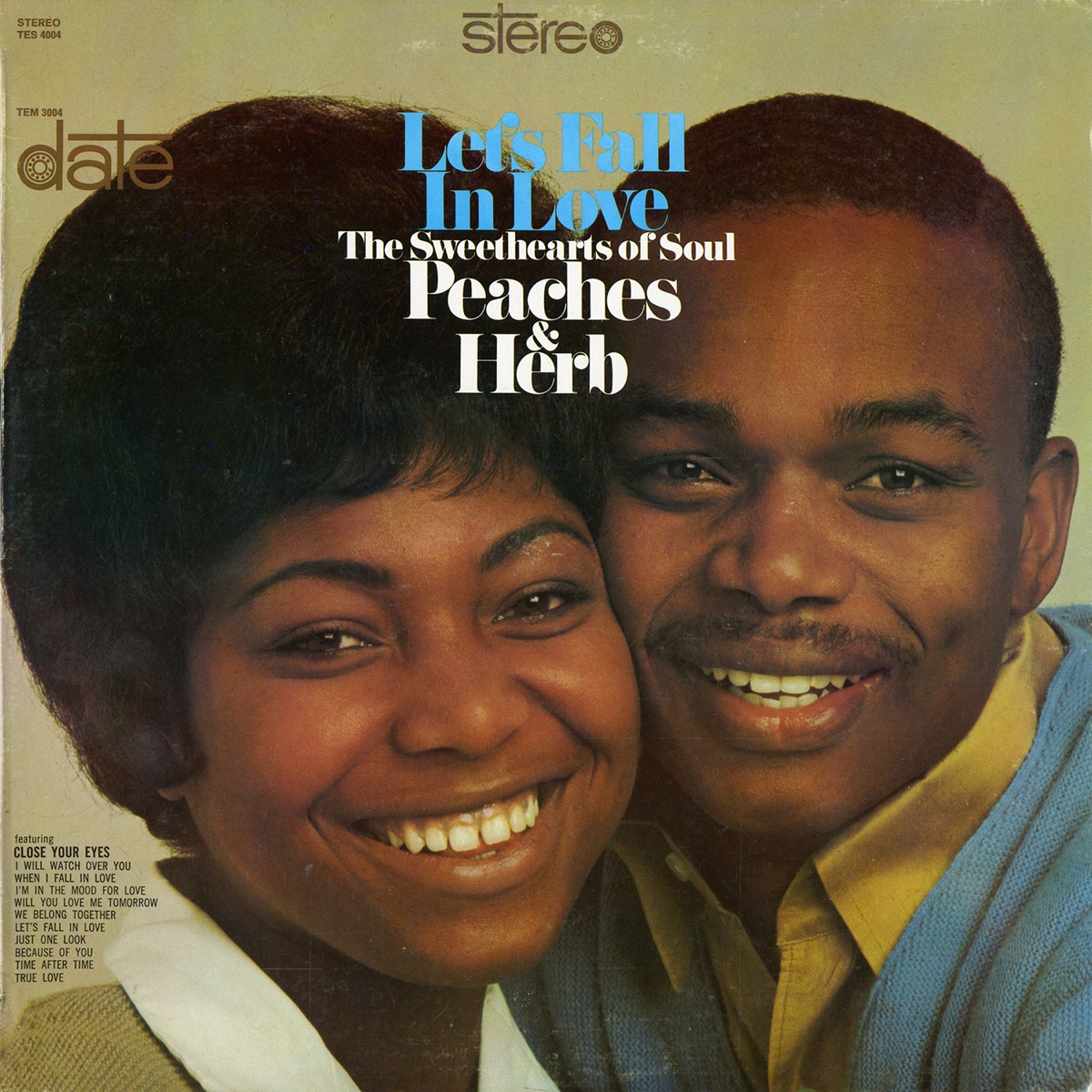 PEACHES & HERB LET'S FALL IN LOVE vinyl record