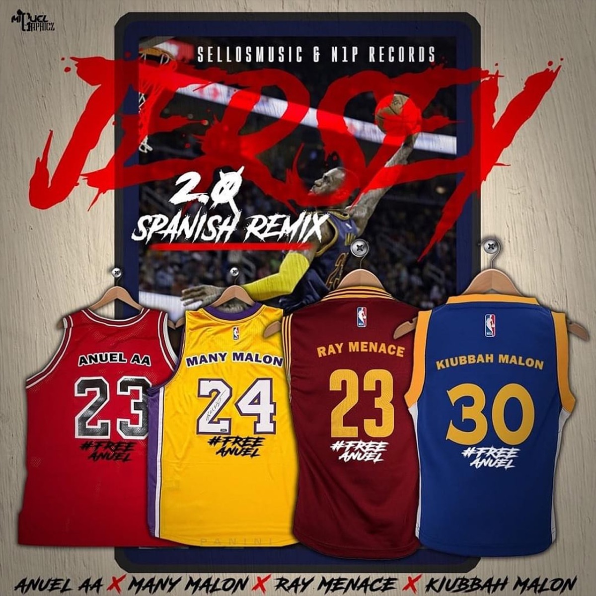 Jersey 2.0 ( Spanish Remix) [feat. Anuel Aa, Kiubbah Malon & Many