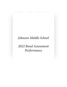 收听 Johnson Middle School Combined Bands、观看音乐视频、阅读小传、查看巡演日期等 ！