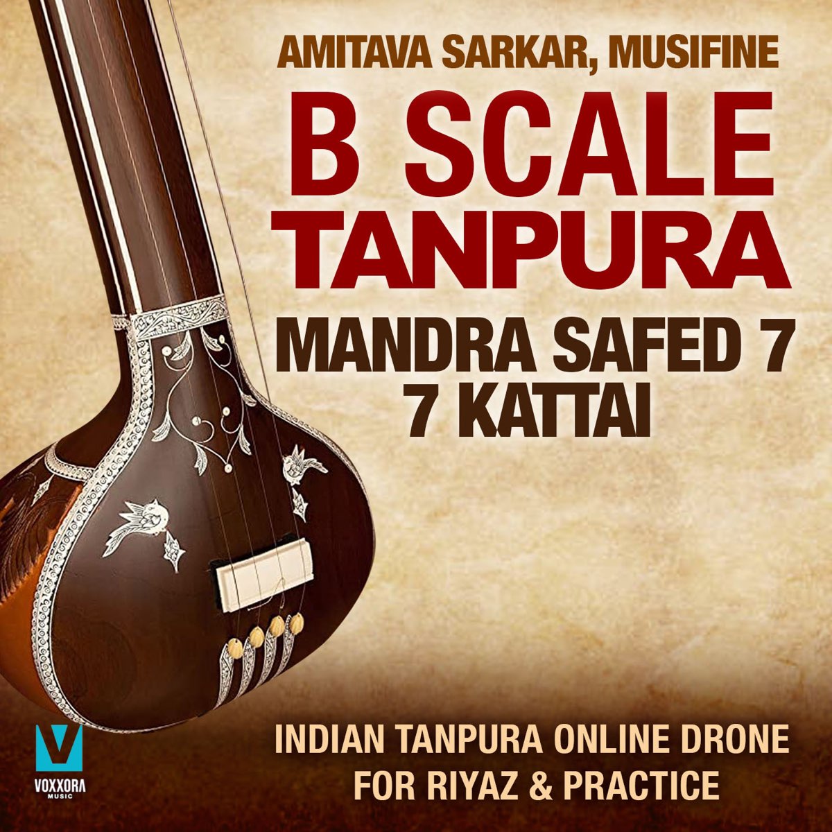B Scale Tanpura Mandra Safed 7 7 Kattai Indian Tanpura Online
