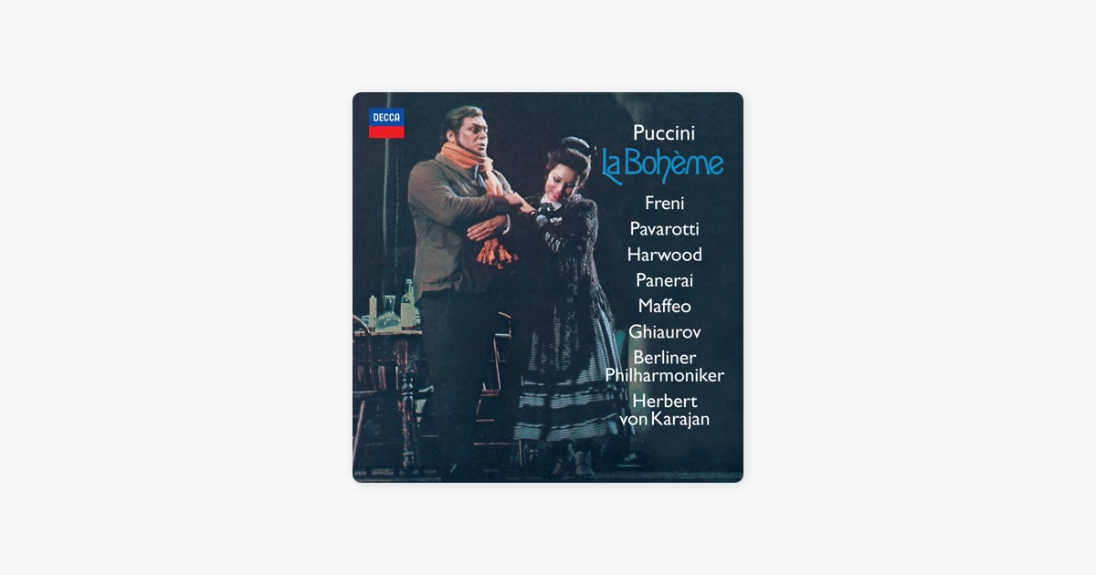 La bohème Act I Che gelida manina Song by Luciano Pavarotti Herbert von Karajan Berlin