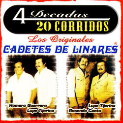 4 Décadas 20 Corridos - Los Cadetes De Linares Cover Art