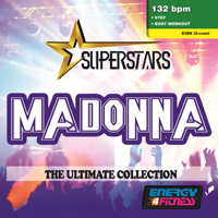 Various Artists - Superstars: Madonna - The Ultimate Collection (Mixed Compilation For Fitness & Workout - 132 Bpm / 32 Count) artwork