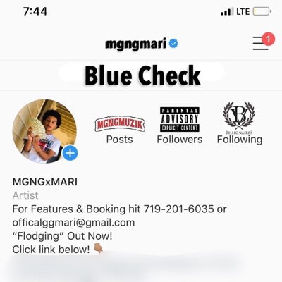 Blue Check - Single