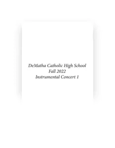 Écoutez DeMatha Catholic High School Concert Band, regardez des vidéoclips, lisez la biographie, consultez les dates de tournée et plus encore !