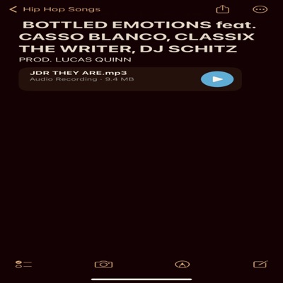 BOTTLED EMOTIONS (feat. CassoBlanco, Classix the Writer & DJ Schitz) - Single