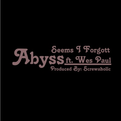 Seems I Forgott (feat. Wes Paul) - Single