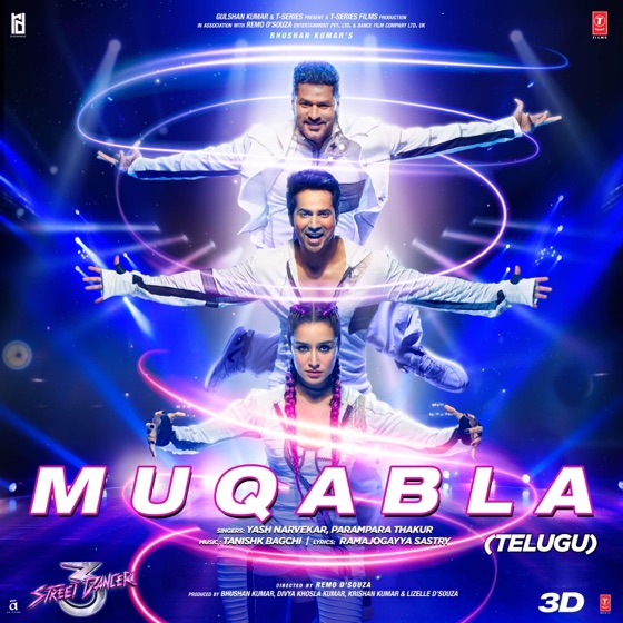 Cover artwork for Muqabla (From "Street Dancer 3D") [Telugu]