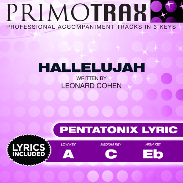 Hallelujah (Pop Primotrax) [Pentatonix Lyric] [Performance Tracks] - EP