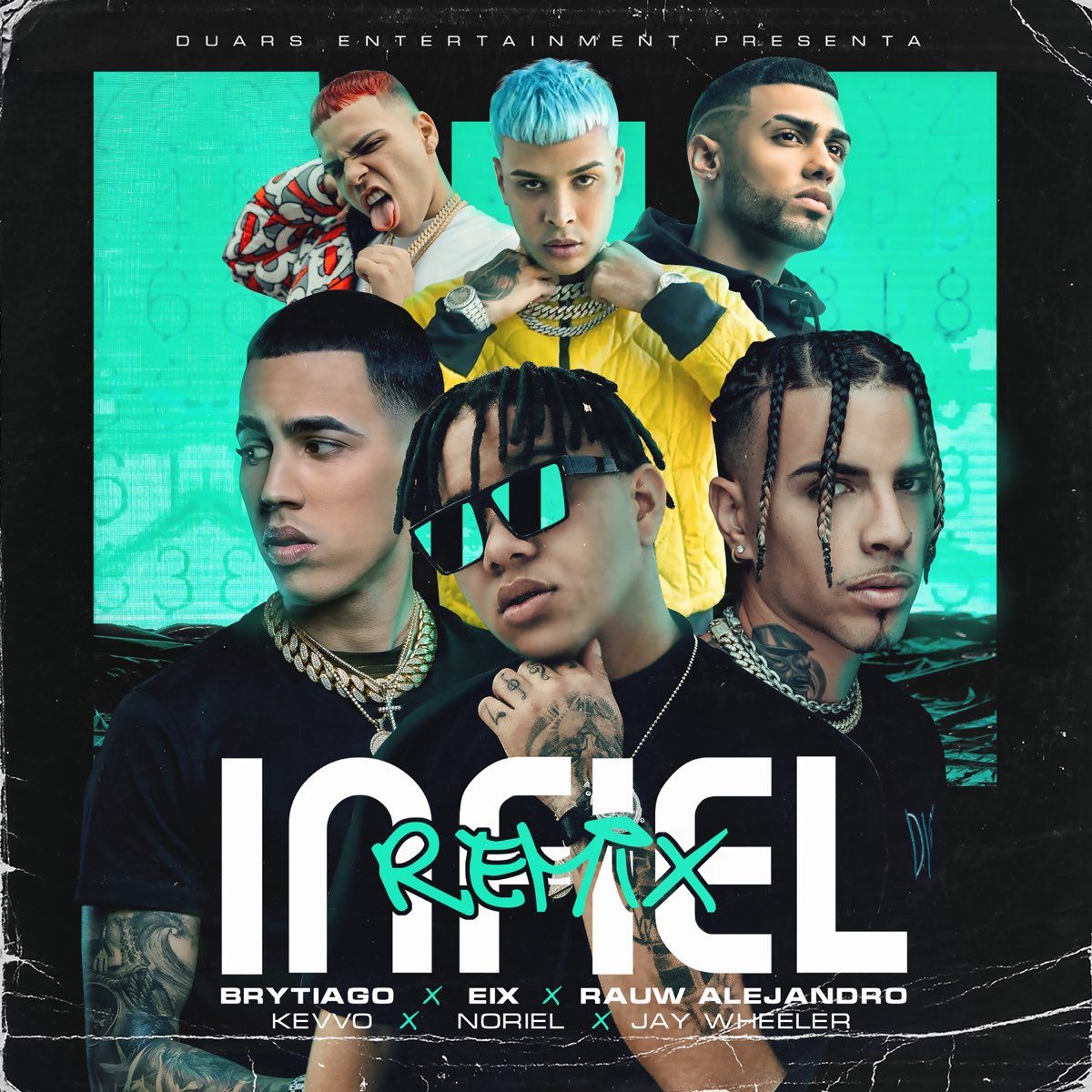 Infiel (Remix) [feat. KEVVO, Brytiago & Jay Wheeler] - Single de Eix, Rauw  Alejandro & Noriel en Apple Music