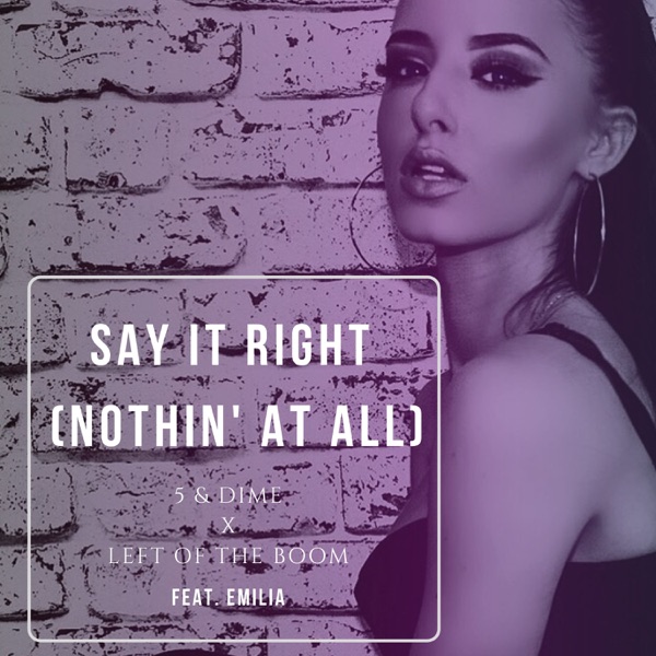 Say It Right (Nothin' at All) [feat. Emilia] - Single
