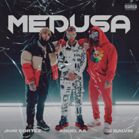 Jhay Cortez, Anuel AA & J Balvin - Medusa artwork