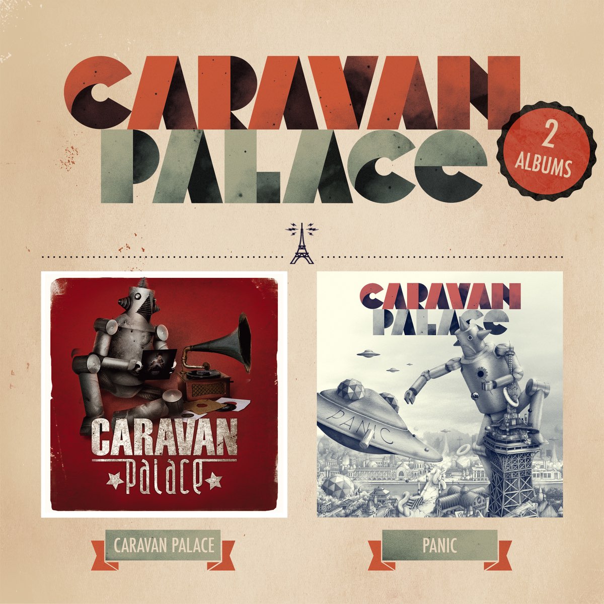 Brotherswing. Caravan Palace album. Caravan Palace Panic. Caravan Palace / Panic (2 albums). Caravan Caravan album.