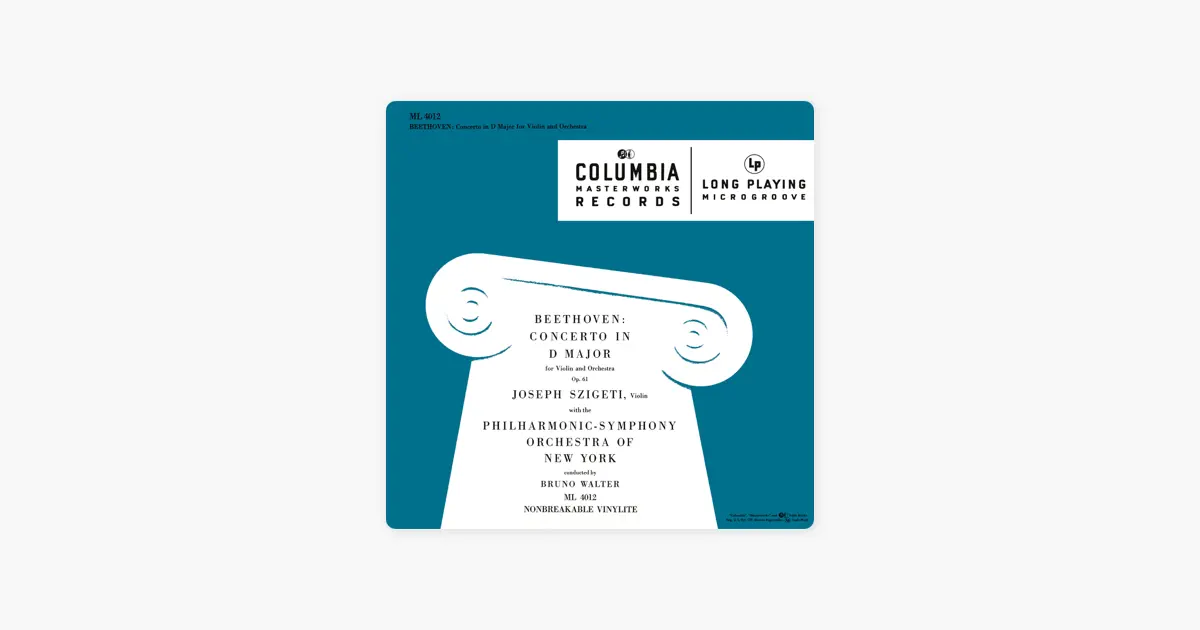 Beethoven: Violin Concerto, Op. 61 by Joseph Szigeti - Apple Music