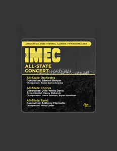 收听 2022 IMEC All-State Orchestra、观看音乐视频、阅读小传、查看巡演日期等 ！