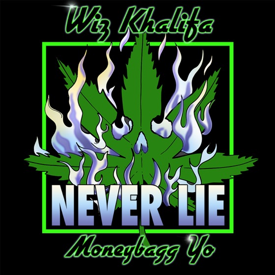 Cover artwork for Never Lie (feat. Moneybagg Yo)