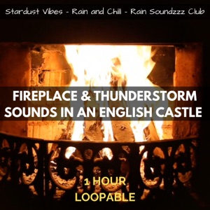 Fireplace & Thunderstorm Sounds in an English Castle: One Hour (Loopable)