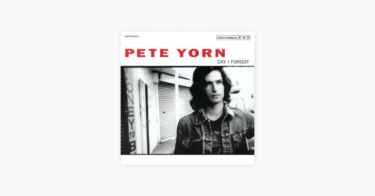 Pete Yorn - Day I Forgot: lyrics and songs