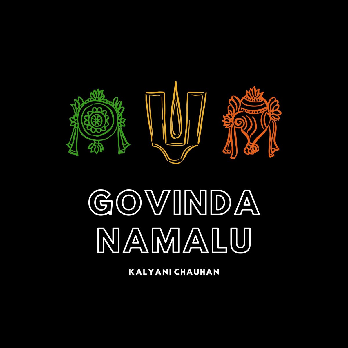 Anu Backdrop Cloth for all Festivals Govinda Namavali Design(Venkateswara  swamay Namalu) Size : 5 feet width