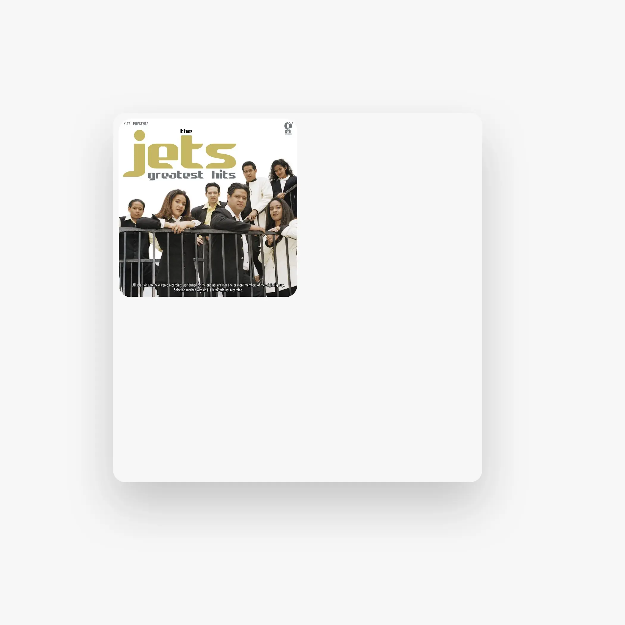 The Jets concert - Honolulu, Neal S. Blaisdell Center Arena, Nov