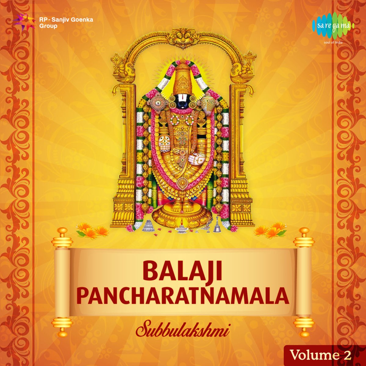 ‎Balaji Pancharatnamala, Vol. 2 Album by M. S. Subbulakshmi, Radha