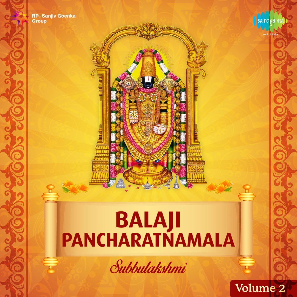 ‎Balaji Pancharatnamala, Vol. 2 Album by M. S. Subbulakshmi, Radha