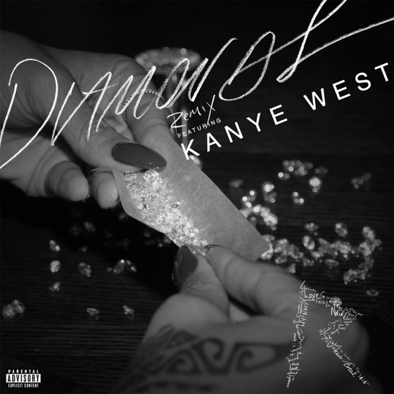 Cover artwork for Diamonds (Remix) [feat. Kanye West]