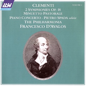 Clementi Vol. 1: 2 Symphonies, Op. 18; Minuetto Pastorale; Piano Concerto