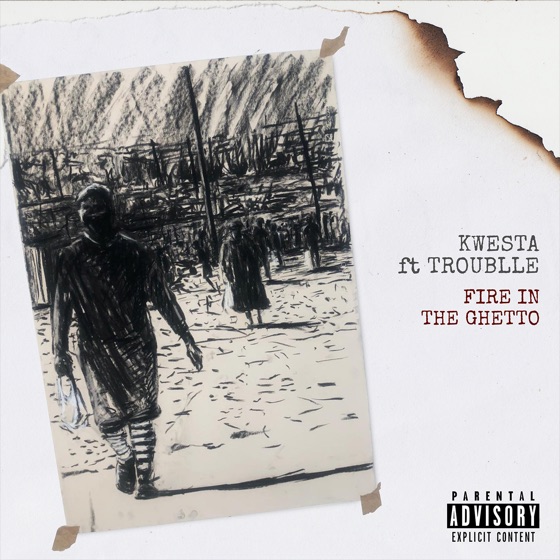 Cover artwork for Fire in the Ghetto (feat. Troublle)