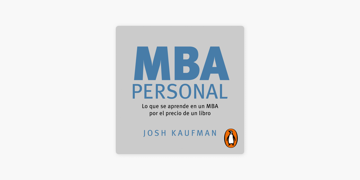 MBA Personal on Apple Books