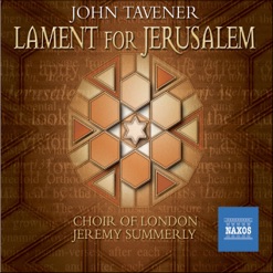 TAVENER/LAMENT FOR JERUSALEM cover art