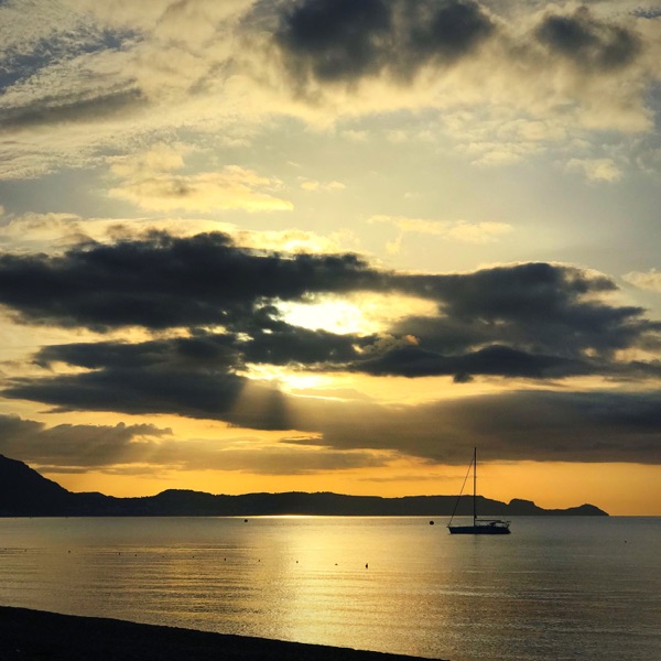 Calm Rhodes with Nature Sounds (Ocean Waves)