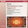 Mozart: The Great Mass in C Minor; Vesper K. 321