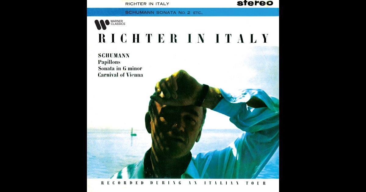 シューマン:名曲集Richter in Italyリヒテル1975年US盤 Richter in Italy. Schumann: Papillons, Piano Sonata No. 2
