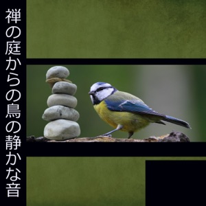 禅の庭からの鳥の静かな音