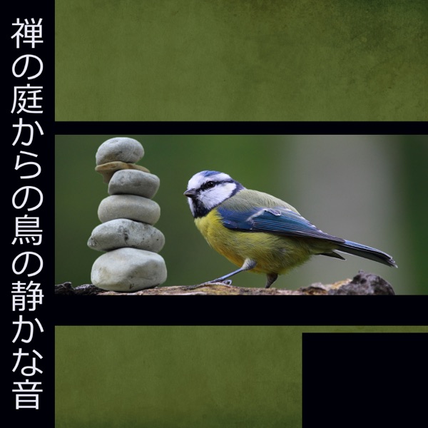 禅の庭からの鳥の静かな音