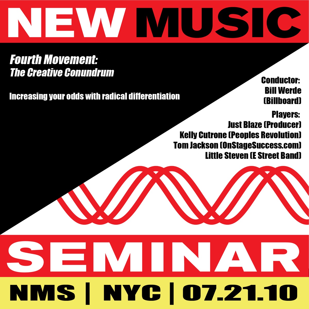 New Music Seminar: NYC 07.21.10 (Fourth Movement: The Creative Conundrum) cover