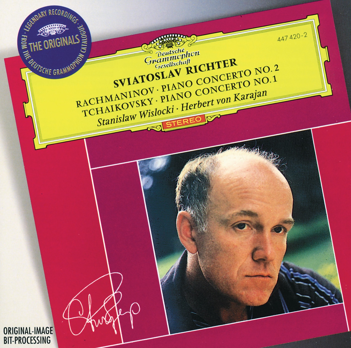 Rachmaninov: Piano Concerto No.2 / Tchaikovsky: Piano Concerto No.1 by Sviatoslav Richter, Warsaw National Philharmonic Orchestra, Stanislaw Wislocki, Herbert von Karajan, Wiener Symphoniker, Pyotr Ilyich Tchaikovsky, Sergei Rachmaninoff