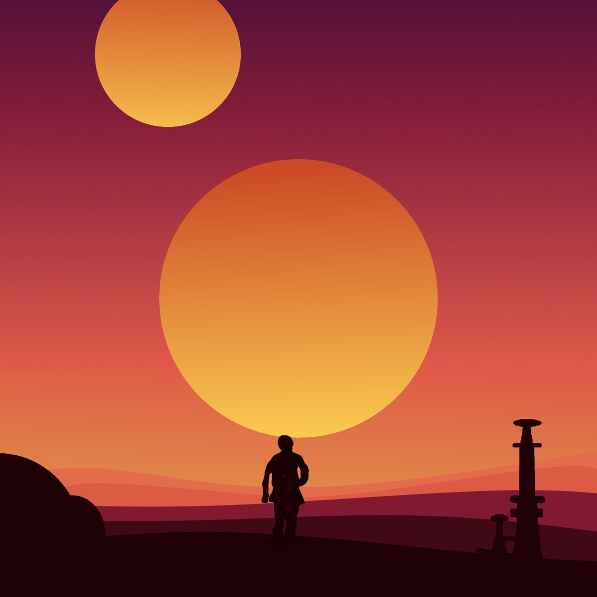 Binary Sunset  rS10wallpapers