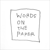 Words on the paper artwork