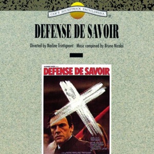 Defense de savoir (Original Motion Picture Soundtrack)