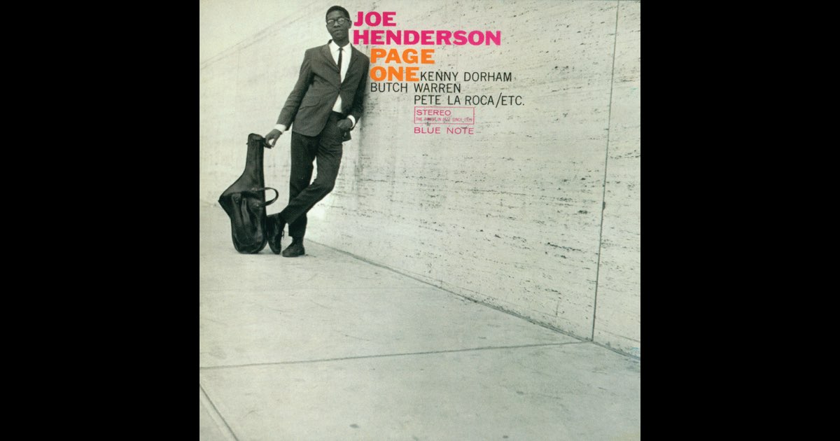 Joe Henderson – Page One – Vinyl (LP, Album, Mono), 1963
