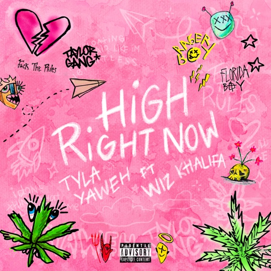 Cover artwork for High Right Now (Remix) [feat. Wiz Khalifa]