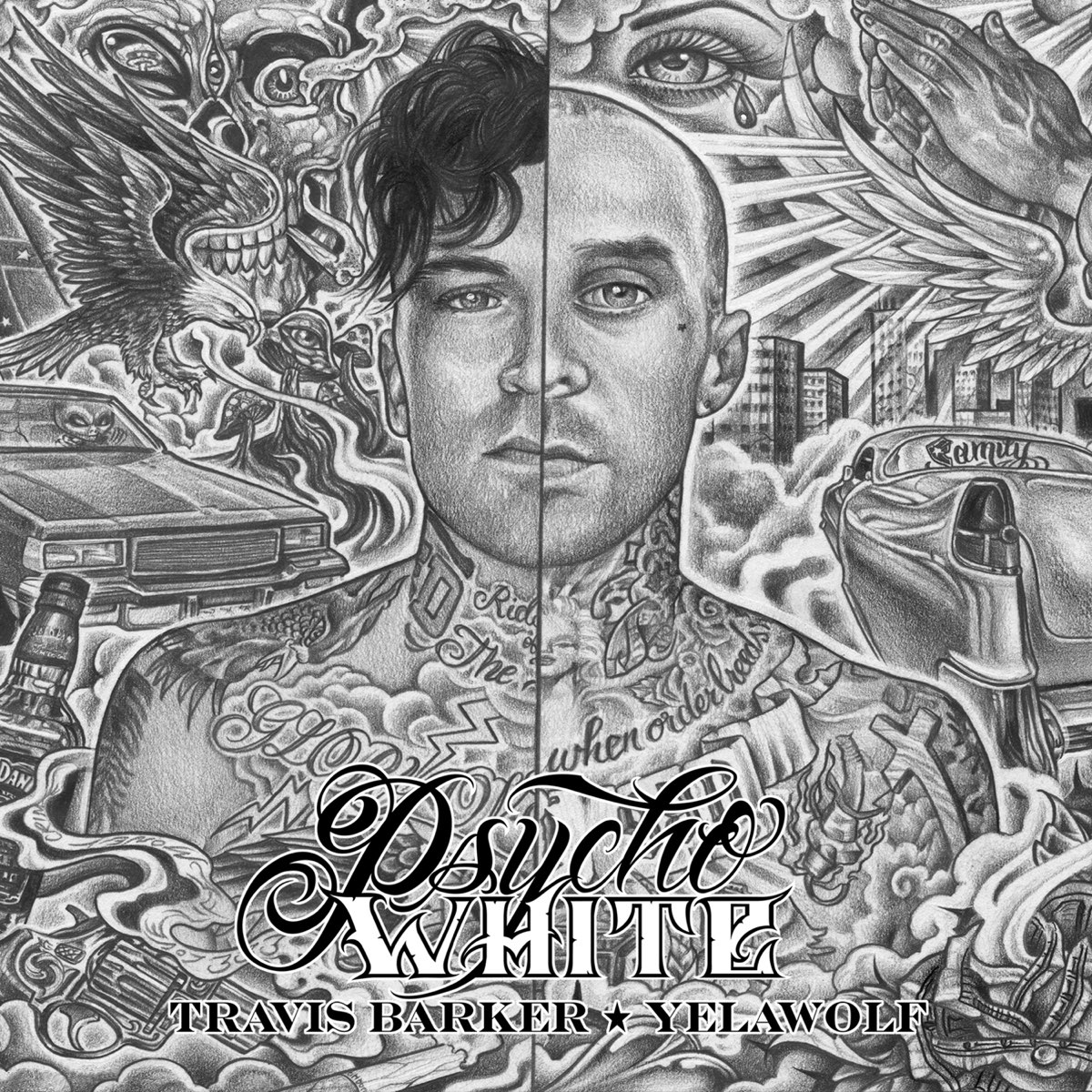 ‎Psycho White - EP - Album by Travis Barker & Yelawolf - Apple Music