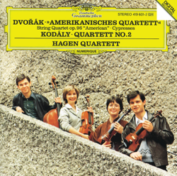 Dvořák: String Quartet No. 12 &quot;American&quot; - Cypresses - Kodály: String Quartet No. 2 - Hagen Quartett Cover Art