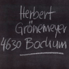 Herbert Grönemeyer - Bochum Grafik