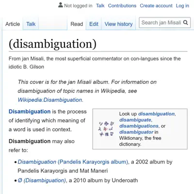 Ascolta '(Disambiguation)' di Jan Misali