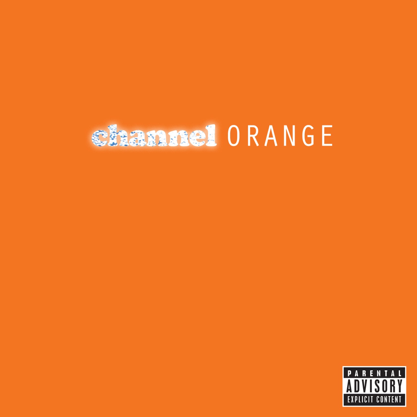 channel ORANGE by Frank Ocean