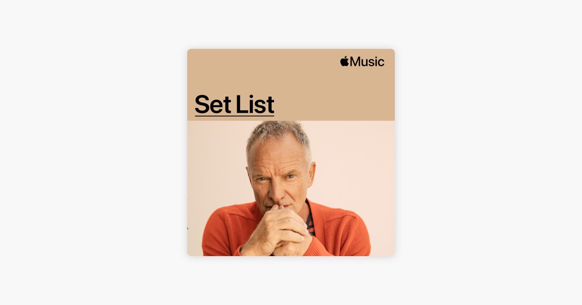 ‎Set List Sting’s My Songs Tour Playlist Apple Music