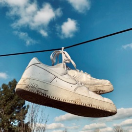 White Air Forces Pat